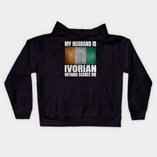 My Husband is Ivorian Flag Gifts for Wife Cote d'Ivoire Husband Kids Hoodie